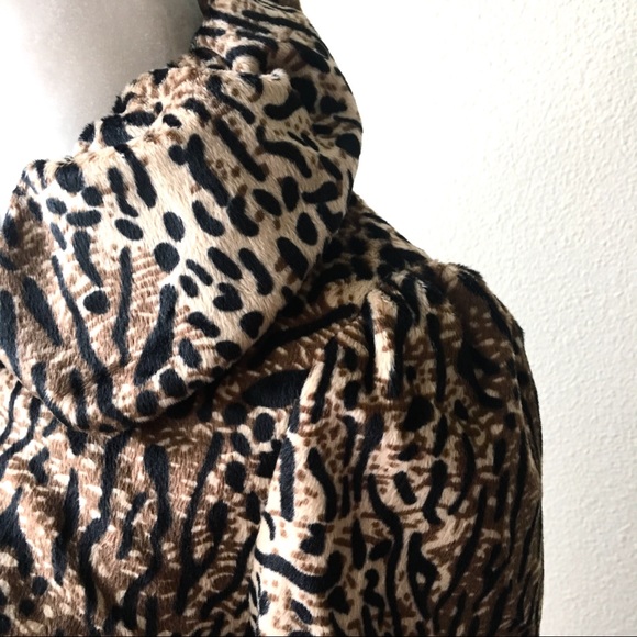 NEW Paris Blues Vegan FUR CHEETAH Leopard COAT - Picture 4 of 7